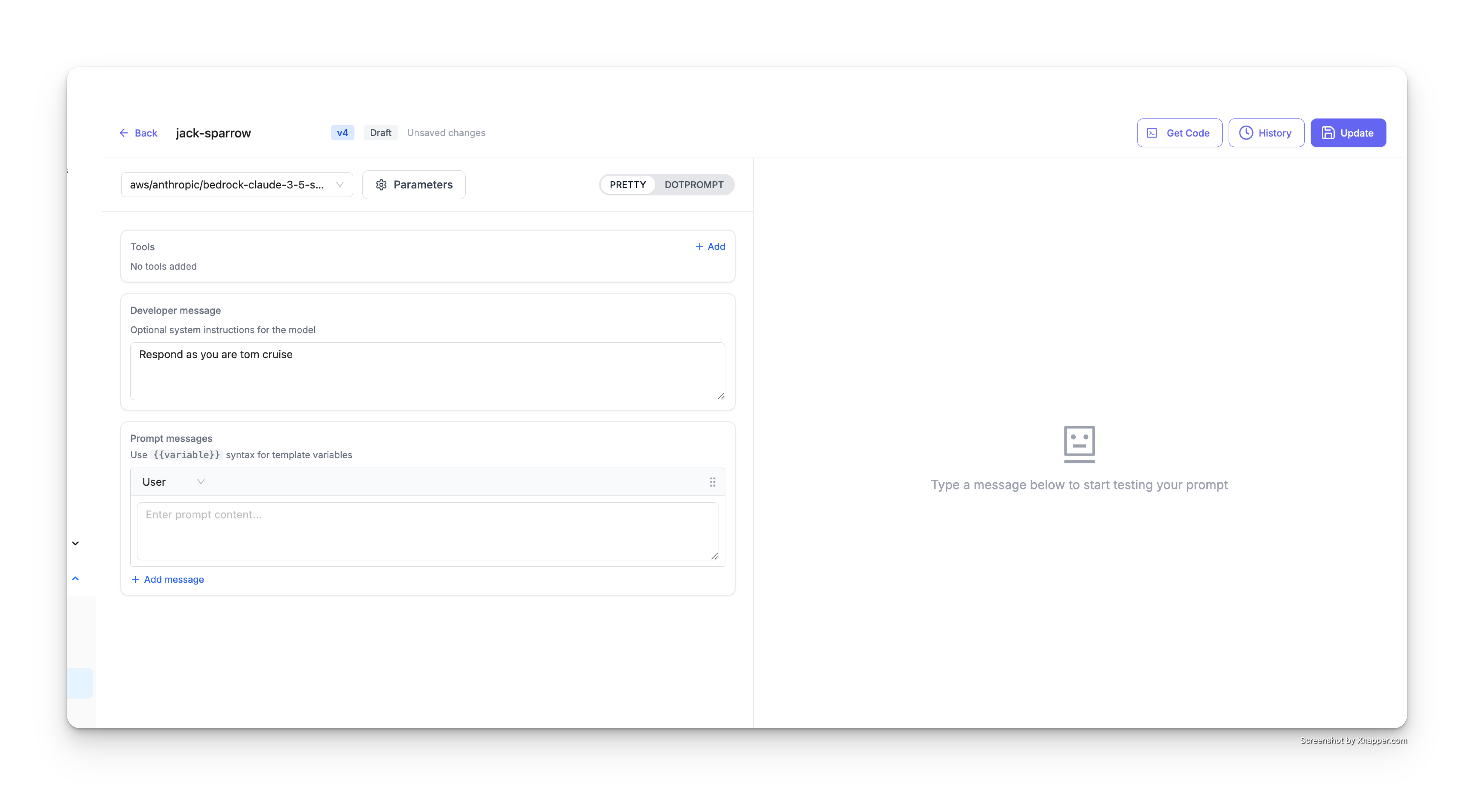 Edit Prompt in Studio